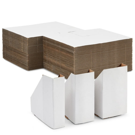 Bright Creations Picture Frame Corner Protectors - Adjustable Fit for Picture Moving Boxes - Durable Cardboard Corners for Packing Artwork - Artwork Protection for Moving Supplies - 2.5-5.5 cm, White