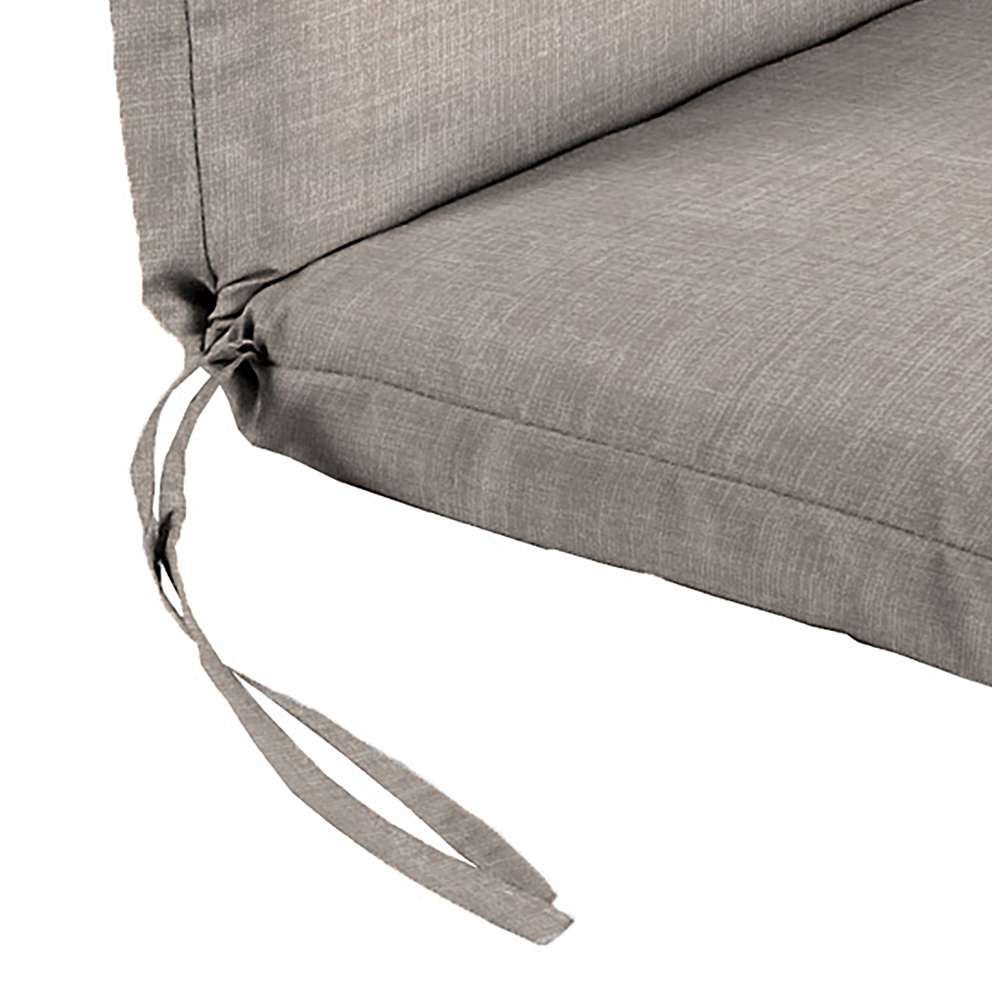Mainstays Solid Outdoor Adirondack Chair Cushion, Beige, 18" x 50"