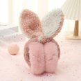 thumbnail image 4 of Tnobhg Women Winter Plush Earmuffs Girl Ski Adjustable Folding Ear Covers Cute Rabbit Ears Decor Windproof Warm Ear Protection Ear Warmer, 4 of 8