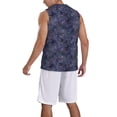 thumbnail image 2 of Sikiie Watercolor Indigo Basketball Jersey Reversible Men's Mesh Athletic Sports Shirts Training Practice S-4XLMedium, 2 of 6