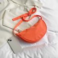 thumbnail image 3 of Bolsa Harajuku Hobo Bag Casual Zipper Crossbody Bag Nylon suave para regalo (naranja) Likrtyny Para Estrenar, 3 of 9