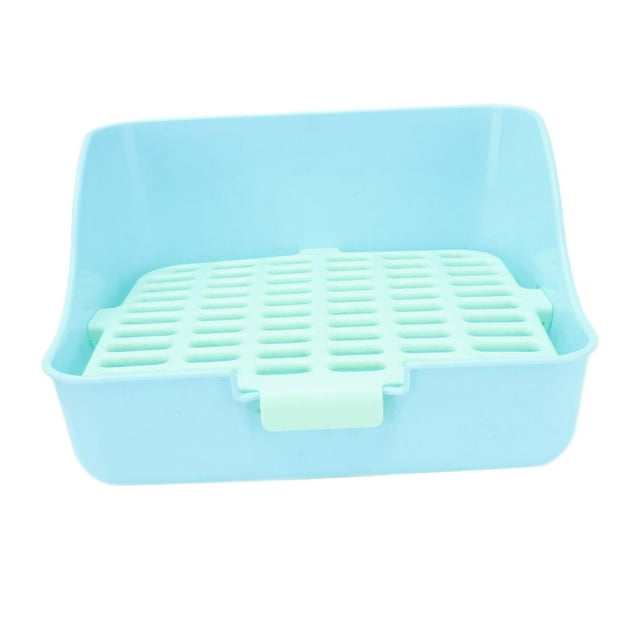 Caja de arena Zulema Inodoro con bandeja de arena Azul 11x11x8in