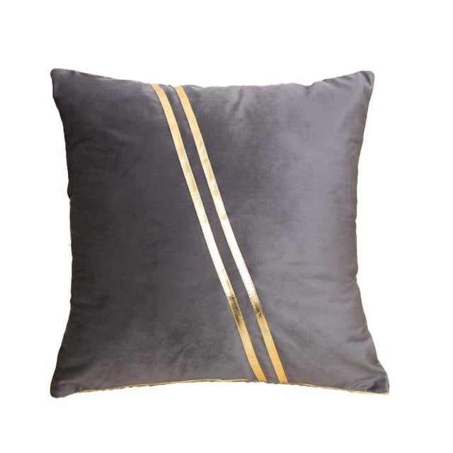 Cómoda funda de almohada y almohada de felpa familiar sencilla y suave.