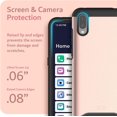 thumbnail image 6 of TUDIA for Lively Jitterbug Smart 3 Phone Case, [Merge] Dual Layer Slim Grip Heavy Duty Case Cover (Rose Gold), 6 of 7