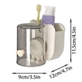 thumbnail image 3 of Outdor Practical Bathroom Sump Organizer For Toothbrushes And Mouthwash Cups Wall M Mounted Storage Rack For Countertop Tidy Space Hassle Cleaning, 3 of 4
