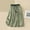 Green, variant on Abomasnow Cotton Linen Skirts for Women 2025 Casual A-Line Elastic Waist Front Strap Solid Color Skirt Lightweight Soft Flowy Elegant Vintage Midi Skirts