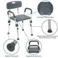 thumbnail image 4 of Flash Furniture HERCULES Series 300 Lb. Capacity Adjustable Gray Bath & Shower Chair with Quick Release Back & Arms, 4 of 18