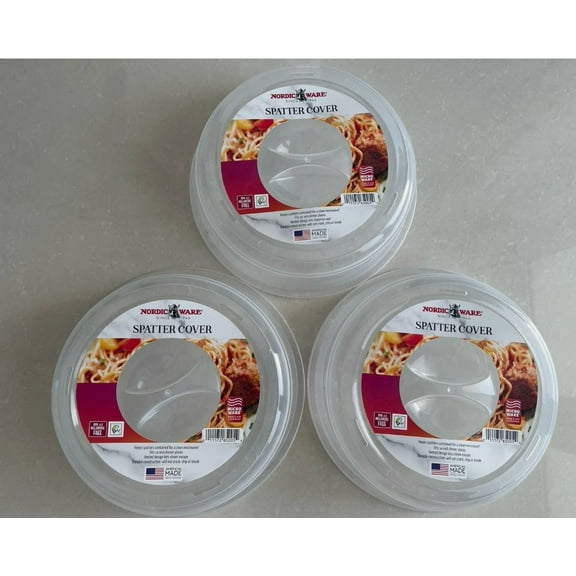 3 PACK Nordic Ware 10 Inch Plastic Plate Cover