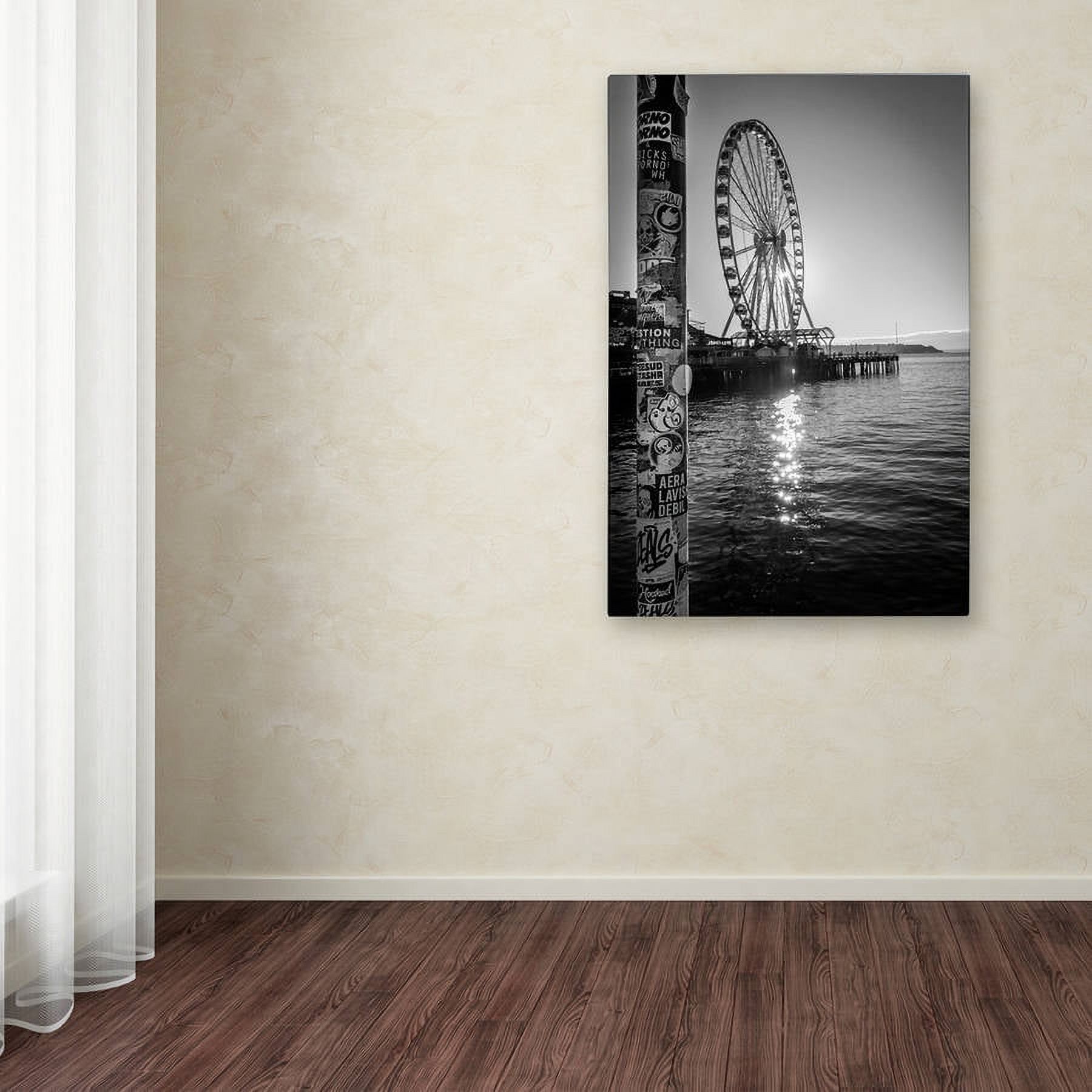 "Seattle's Waterfront" Canvas Art by Yale Gurney