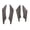 Black, variant on Yajisi 4pcs Universal Car Front Bumper Lip Splitter Fins Body Spoiler, Carbon Fiber Pattern ABS, 16.9 inches / 43 cm