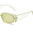 thumbnail image 3 of Gafas de sol rectangulares para mujer Gafas de sol de moda retro Protección Gafas de marco cuadrado estrecho vintage Ormromra  CPB-DE-WX320-4, 3 of 5