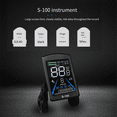 thumbnail image 3 of Electric Bicycle Display S-100 LCD Control 24V - 72V Speed Meter 5pin Speedometer Waterproof Connector, 3 of 10