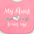 thumbnail image 4 of Inktastic My Aunt Loves Me Heart Boys or Girls Baby Bib, 4 of 4
