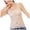 Beige, variant on Staki Cute Tops for Teens Womens Tank Tops High Neck Sleeveless Ribbed Tank Casual Basic Thick Strap Slim Fitted Shirts(White,XXL)
