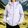 thumbnail image 5 of Sheghy Womens Rain Jacket Women Packable Parka Funnel Neck Weekend Shacket Jacket with Pockets, 5 of 7