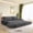 Grey, variant on 73.2" Pull Out Sofa Bed, Modern, 3-in-1 Convertible Sleeper Sofa, Queen Size Bed with Chaise Mode, Corduroy Fabric for Living Room Apartment, Pink