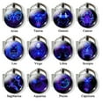 thumbnail image 4 of opvise Keychain Exquisite 12 Constellation Design Glass Handbag Keychains Key Ring for Gift Aquarius, 4 of 7