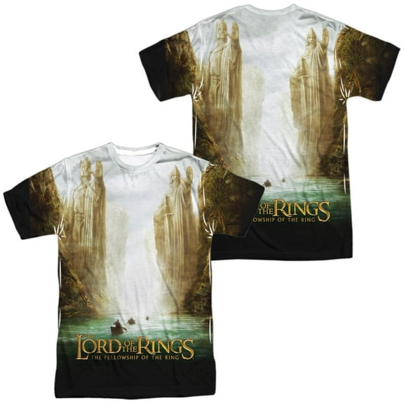 Lor Fellowship Poster Unisex Adult Sublimated Costume T Shirt (Front/Back), X-Large Multicolor