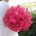 thumbnail image 4 of Artificial Petunia Flowers 50 Stems 13 Inch UV Resistant Fake Petunia Bouquet, Realistic Faux Floral Bundle for Outdoor Garden Patio Window Box Hanging Basket Home Decor, 4 of 6