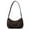 Brown, variant on WRKEKC Clearance Mini Crescent Crossbody Bag for Women, Wrinkle-Resistant Polyester Purse with Metal Zipper