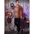 thumbnail image 4 of Unique Bargains Men's Animal Print Party Vintage Shirts Tiger Print M, 4 of 6