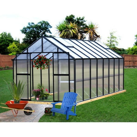 Riverstone Industries Monticello 8 Ft. W x 16 Ft. D Hobby Greenhouse