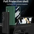 thumbnail image 4 of Feishell for Samsung Galaxy Z Fold3 Phone Case,Luxury Premium PU Leather, Full Body Hinge Protection, Built-in Screen Protector, Adjustable Kickstand Drop Proof Protective Cover,Green, 4 of 12