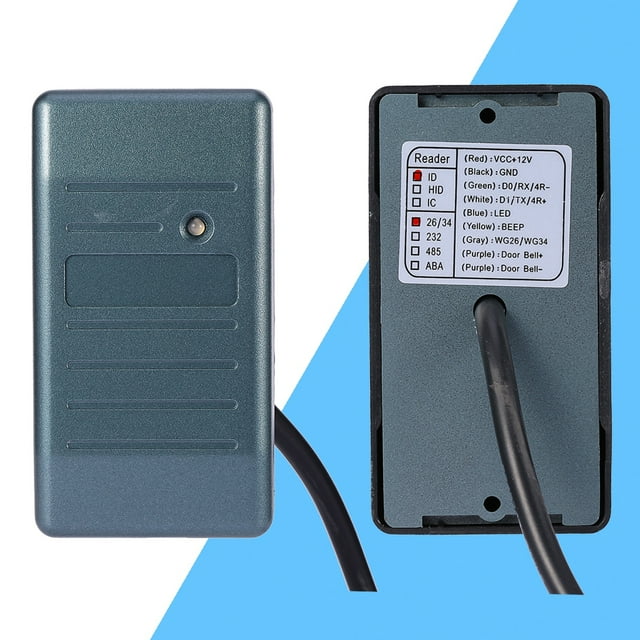 Lector de tarjetas de seguridad, seguridad para lector de tarjetas RFID EM W Lector de control de acceso de tarjetas de identificación Rendimiento probado