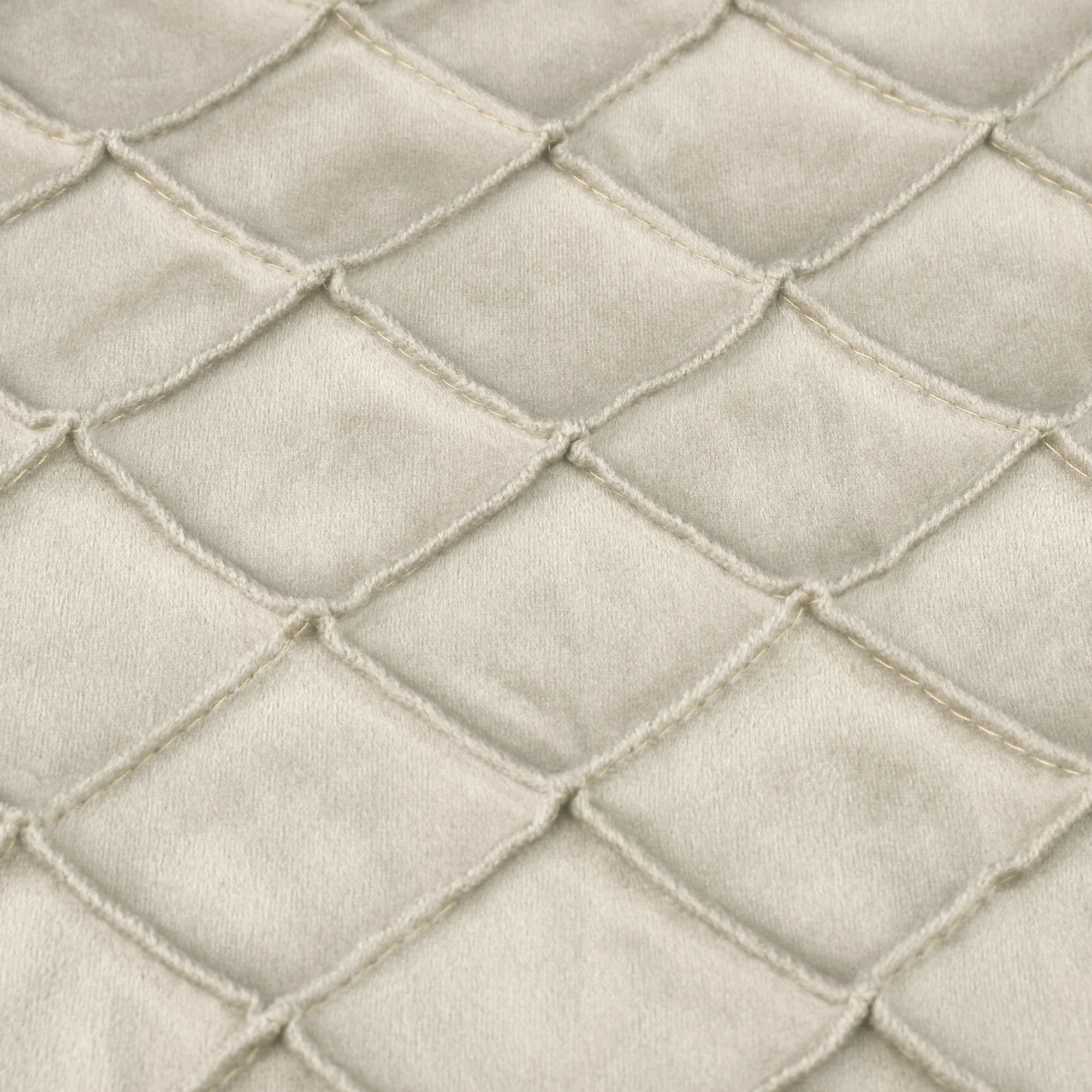 Unique Bargains Velvet Decorative Pillow Covers Geometric Textured Cushion Covers 2 Pcs Beige 18" x 18"