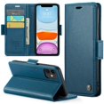 thumbnail image 4 of Funda tipo cartera iPhone 11 con cierre magnético, RFID, tarjetero, soporte, carga inalámbrica, 4 of 5