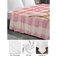 thumbnail image 6 of Easter Day, Full Size Flat Sheet, Wrinkleproof & Fadeproof Cooling Flat Bed Sheet Only, Easter Bunny Easter Eggs Daisy Plaid Pink Breathable Soft Bedding Top Sheets 81 x 96 Inches, 6 of 8