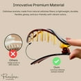thumbnail image 5 of Parcelona French Tortoise Shell 3" Medium Hair Claw Clips for Women Hair - 2 Pcs, 5 of 8