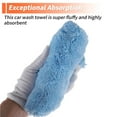 thumbnail image 4 of 1 Pc Toalla para Lavado de Autos Coral Fleece Herramienta de Secado para Limpieza de Autos 23x20x1.5cm Azul, 4 of 4