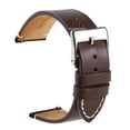 thumbnail image 1 of Correa De Piel De Becerro De Cuero Genuino 16 Mm 18 20 22 24 Banda De Reloj Suave Liberación Rápida Pulsera Retro Estilo Vintage, 1 of 4