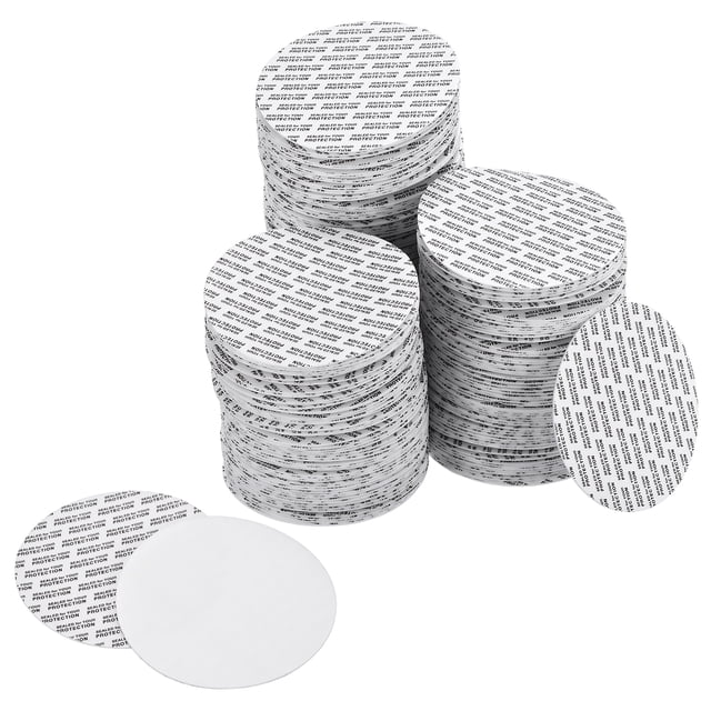 Uxcell 200Pcs Forro de Tapa de Espuma, 3.15" Forro de Tapa de Espuma PS Adhesivo Redondo
