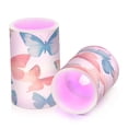 thumbnail image 7 of Yayeee Flameless Candles with Remote Flickering Battery Operated Multi Color Changing, Watercolor Butterflies, 7 of 7