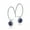 Blue, variant on Drop Hook Earrings for Women Sterling Silver Cubic Zirconia Charm Ginger Lyne Collection