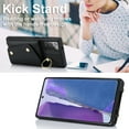 thumbnail image 5 of Crossbody for Samsung Galaxy Note 20 Phone Case for Women, Wallet Case with Credit Card Holder Shoulder Strap & Wrist Lanyard Shockproof Purse Back Flip 360 Ring Holder Kickstand Case,Black, 5 of 9