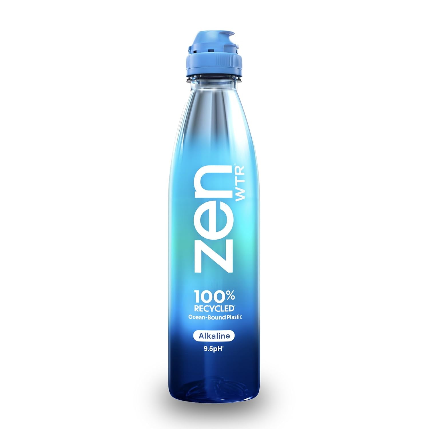 ZenWTR Ultra-Pure, Vapor Distilled Water, 23.7 Oz (Pack of 12) Bottled Water, 9.5 pH Alkaline Water with Electrolytes for a Crisp, Refreshing Taste