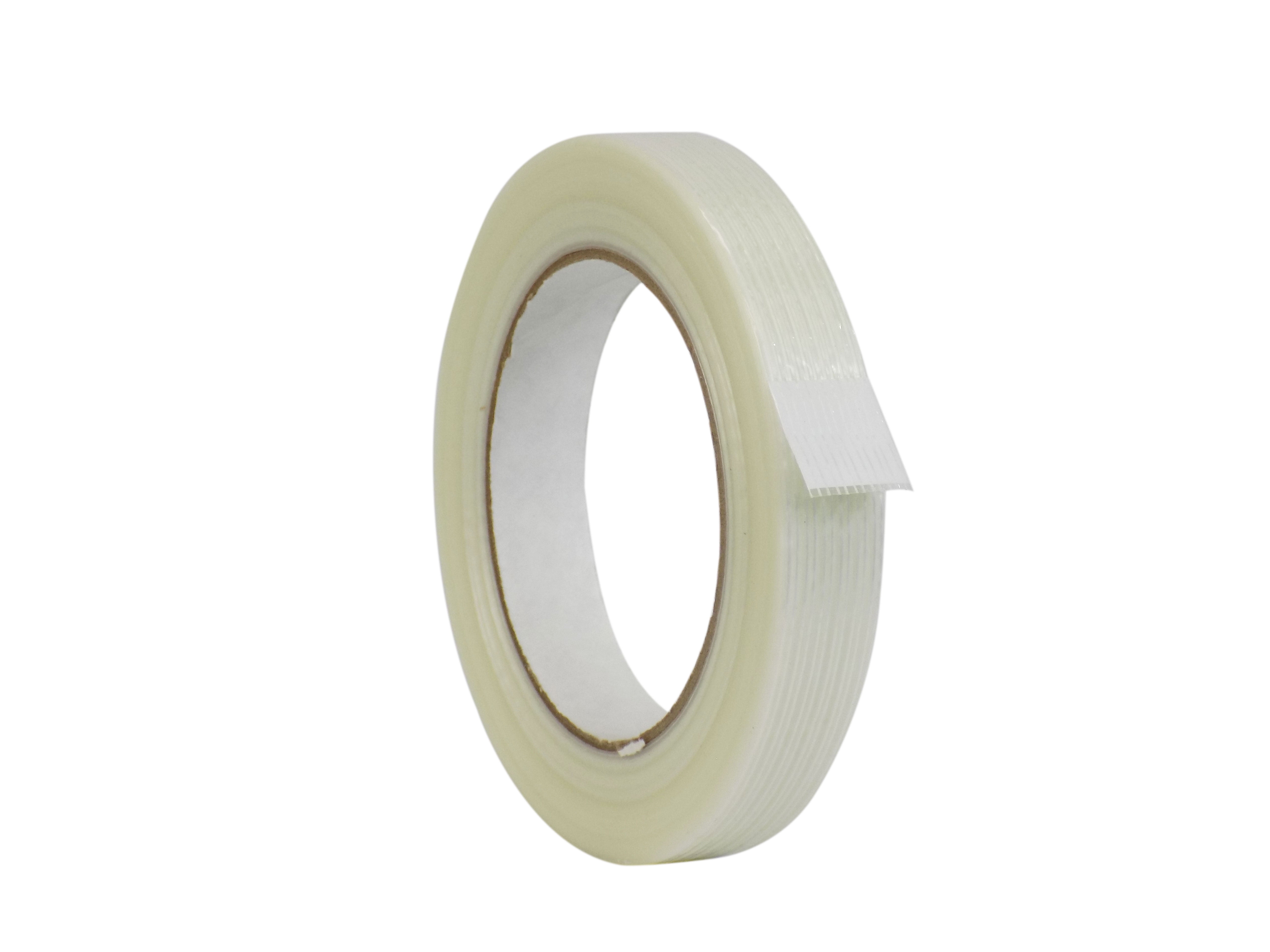 Pack of 4 3 inch Wide x 60 yds. Filaments Run Lengthwise MAT Commodity Grade Fiberglass Reinforced Filament Strapping Tape 