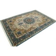thumbnail image 3 of Cream Floral Kirman 7X9 Oriental Rug, 3 of 11