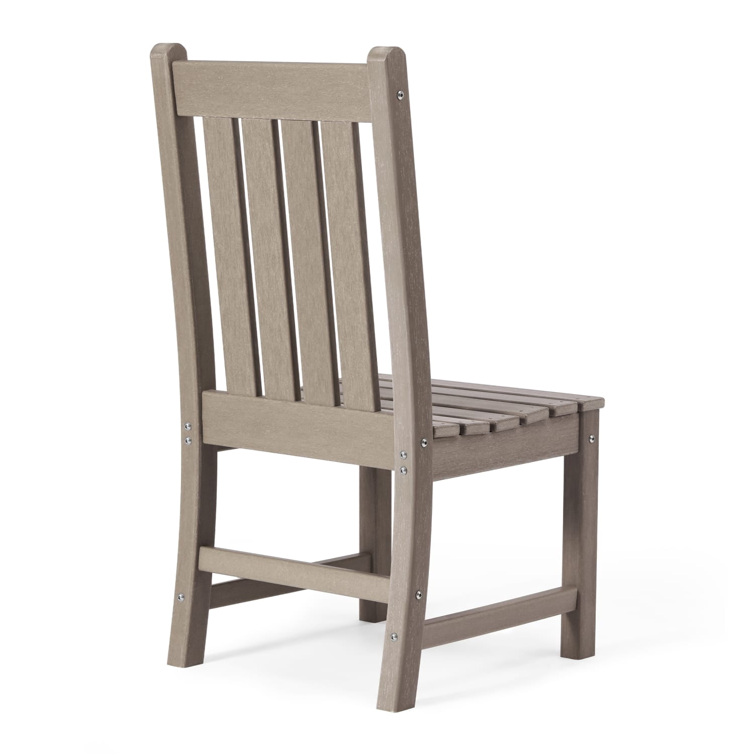 WestinTrends Malibu Outdoor Patio Dining Chair, Weathered Wood