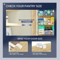 thumbnail image 2 of SUNALLY Over The Door Pantry Organizer, 8-Tier Pantry Organization and Storage, Metal Hanging Spice Rack for Kitchen, Laundry, Bathroom, Back of Door Seasoning Rack 8 Baskets, White, 2 of 7