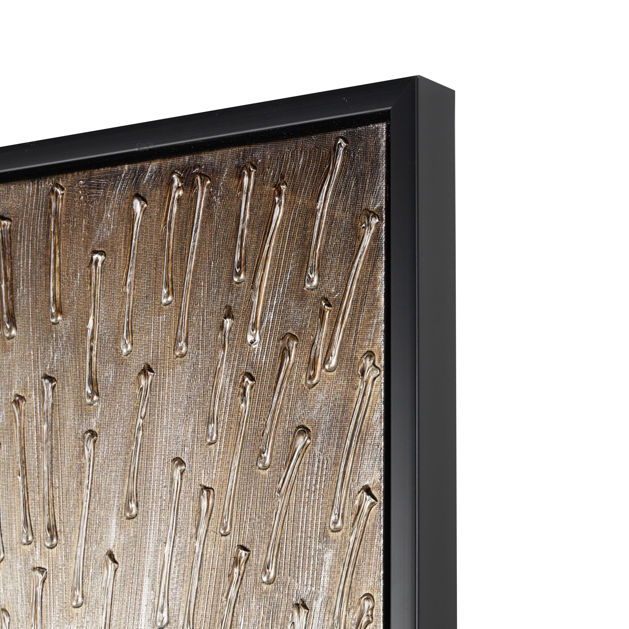 71" x 20" Radial Starburst Framed Wall Art with Black Frame, by DecMode