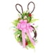 thumbnail image 3 of Corona de Conejo de Pascua, Corona Decorativa de Primavera para Puerta Delantera, Pared de Granja, 3 of 9