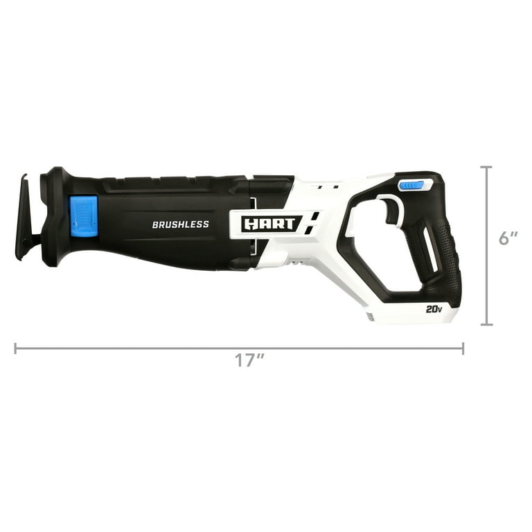 HART 20 Volt Battery Powered Brushless Reciprocating Saw Battery Not Included Walmart