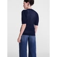 thumbnail image 4 of Scenario Women's and Women's Plus Crewneck Cardigan with Short Sleeves, Lightweight, Sizes XS-4X, 4 of 6