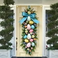 thumbnail image 6 of Qocolhg Happy Easter Door Cover Cute Easter Bunny Door Cover Happy Easter Party Supplies Easter Welcome Door Porch Sign Banner for Spring Easter Holiday Party Decorations, 35.4x70.8 inch, 6 of 6