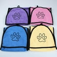thumbnail image 4 of Ultra Soft Microfiber Dog Towel Pet Dog Bath Towel with Hand Pockets Durable Washable Super Absorbent Quick Dry Towel for Cats Dogs 2pcs Gray + Royal Blue, 4 of 8