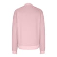 thumbnail image 3 of Zip Up Jacket for Women Lightweight Stand Collar Bomber with Pockets Long Sleeve Casual Loose Fall 2025 Trendy Outwear, 3 of 4